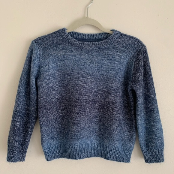 4T Blue Sweater Cat & Jack Varying Blue Shades - Picture 4 of 4